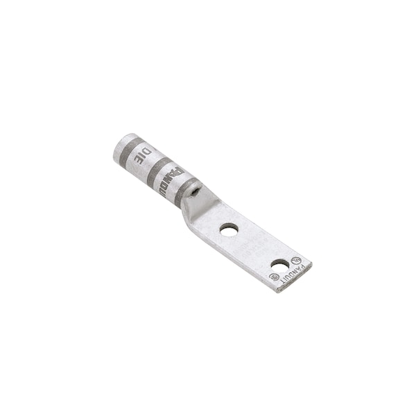 Panduit 2H FLEX LUG LONG BRL, #1 AWG 1/4" STUD .63" CTR, INSP WIND GRN ROHS LCCX1-14A-X